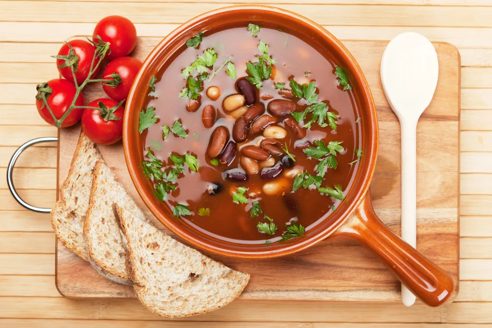 Bean broth brazil cusine