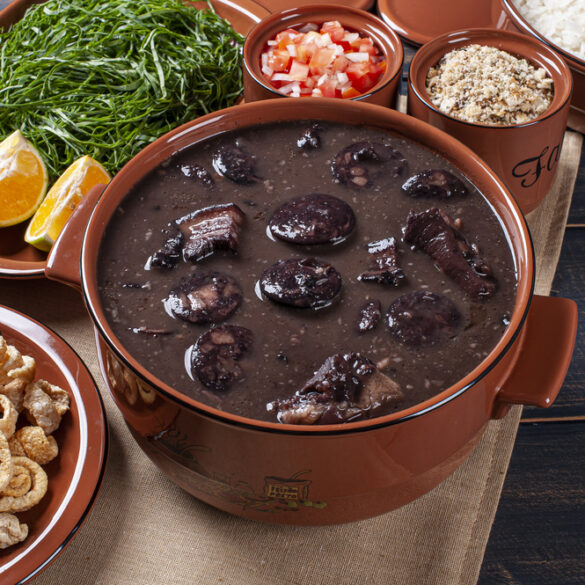 Traditional Brazilian dish Feijoada