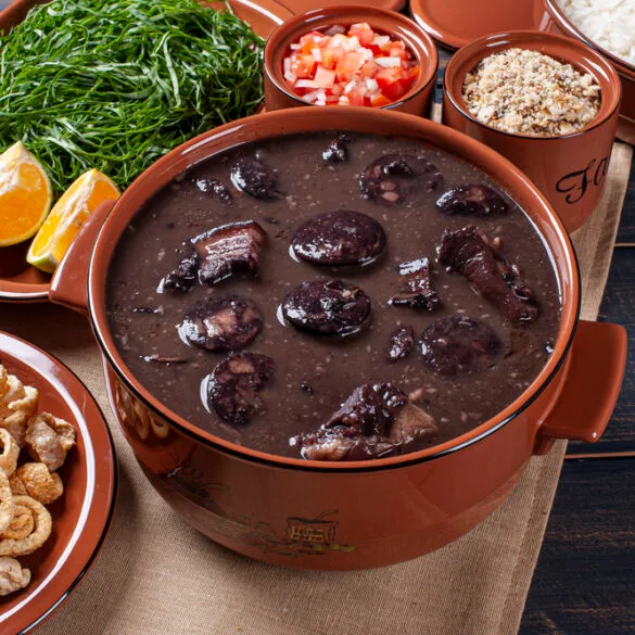 Traditional Brazilian dish Feijoada