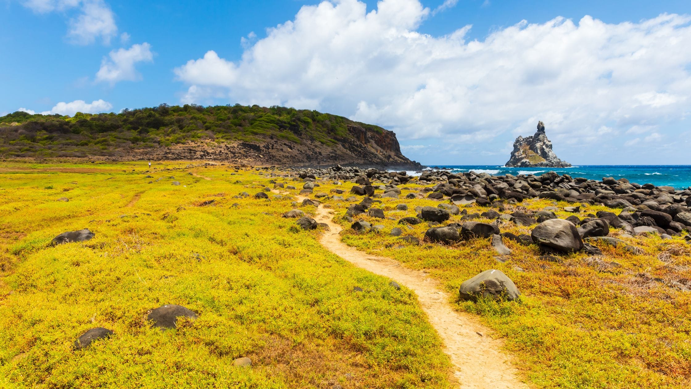 atalaia trail in Fernando de Noronha, Brazil